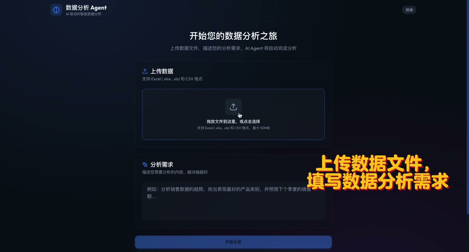 AI 业务分析和数据可视化项目封面
